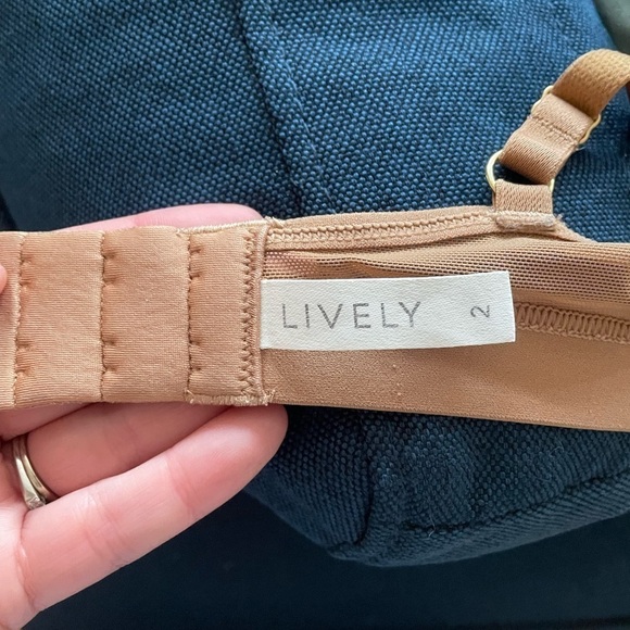 LIVELY Brown Leopard Print No Wire Bralette size 2 - Picture 9 of 10